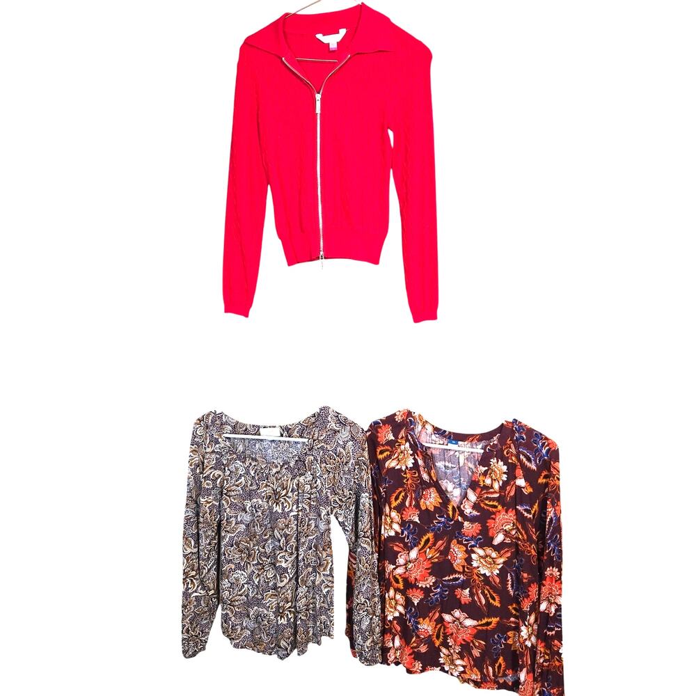 Women's Extra Small 0 2 Tops Shirts Blouses Sweaters Wholesale Bulk Lot of 3 XS